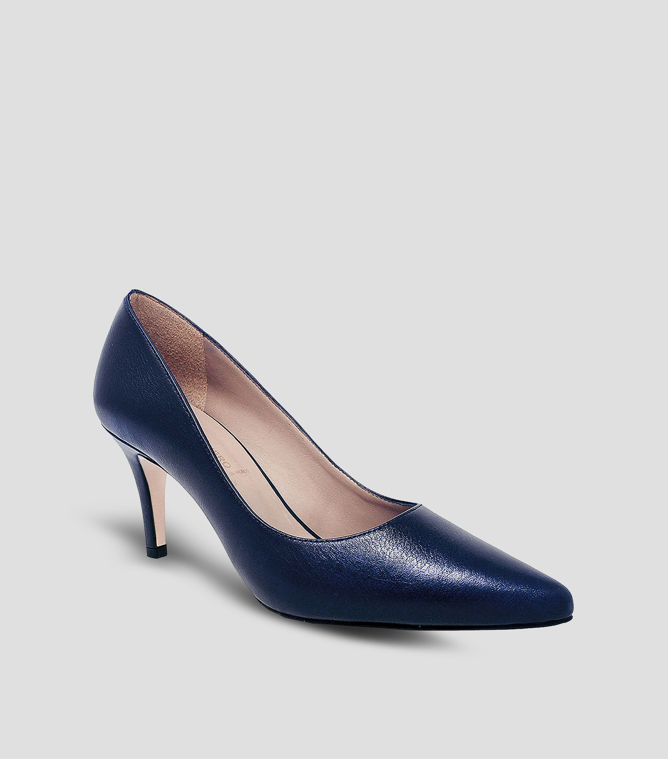 Zapatillas con tacón medio de aguja Mujer